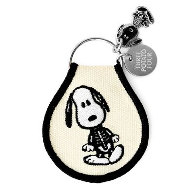 3P4 X Peanuts® Halloween - Snoopy Skeleton Patch Keychain