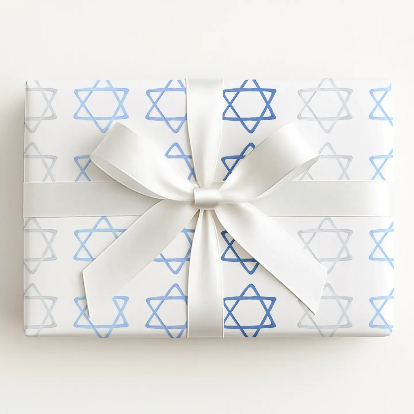 Hanukkah Star of Davids Wrapping Paper