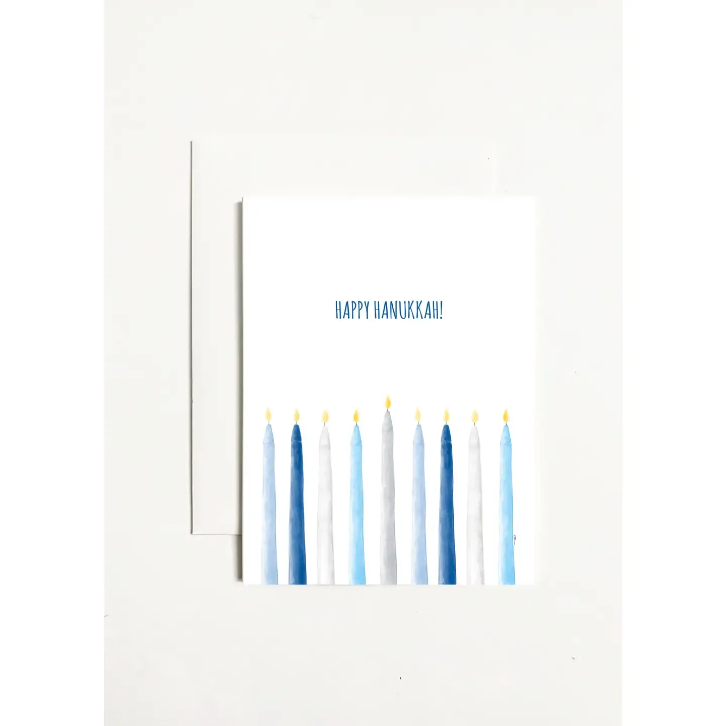 Happy Hanukkah - Blue Candle