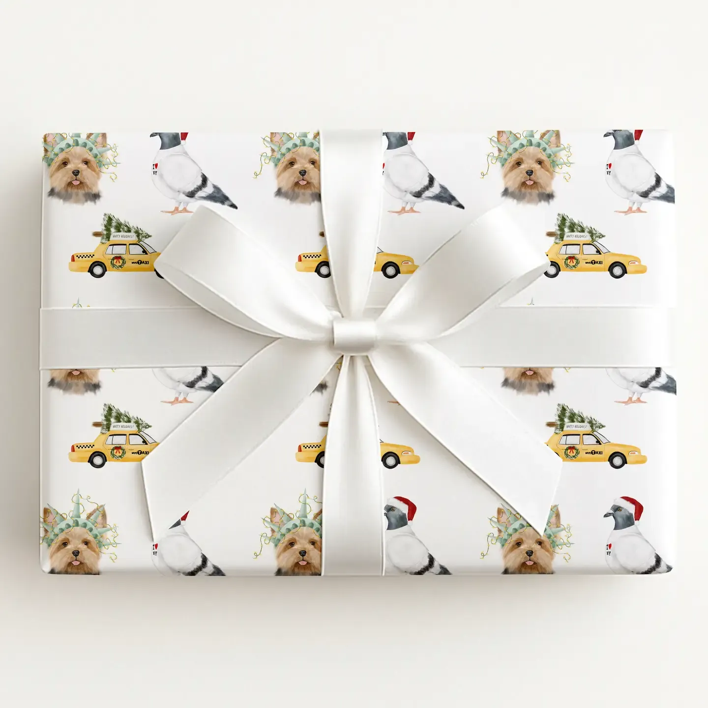 Holiday Nyc Icons Wrapping Paper