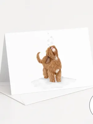 Labradoodle Snowflakes Notecards