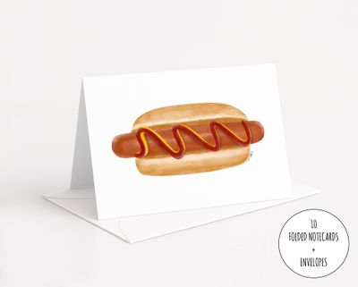 Hotdog Notecards