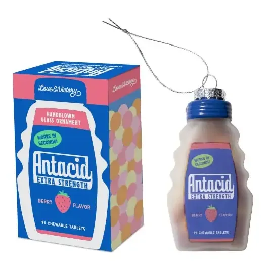 Antacid Holiday Ornament Christmas Decor