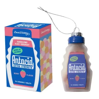Antacid Holiday Ornament Christmas Decor