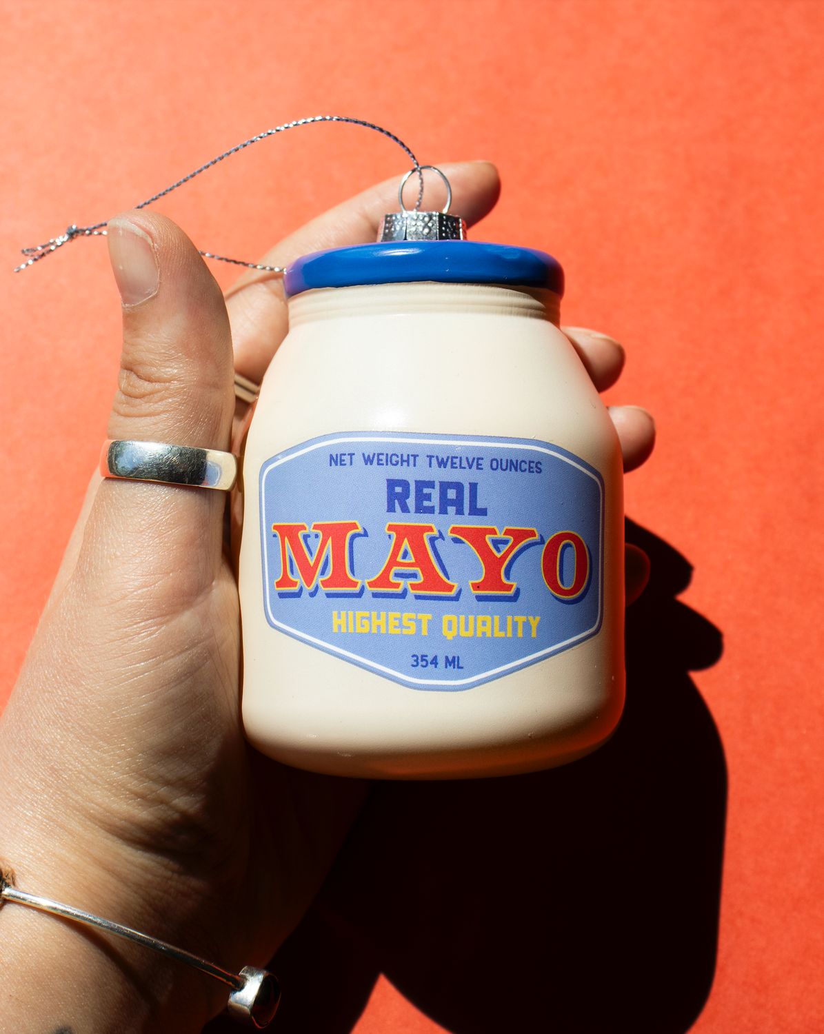 Jar of Mayo Holiday Ornament Christmas Decor