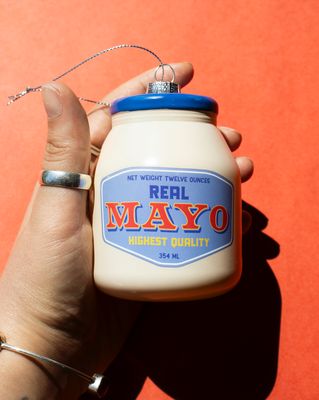 Jar of Mayo Holiday Ornament Christmas Decor