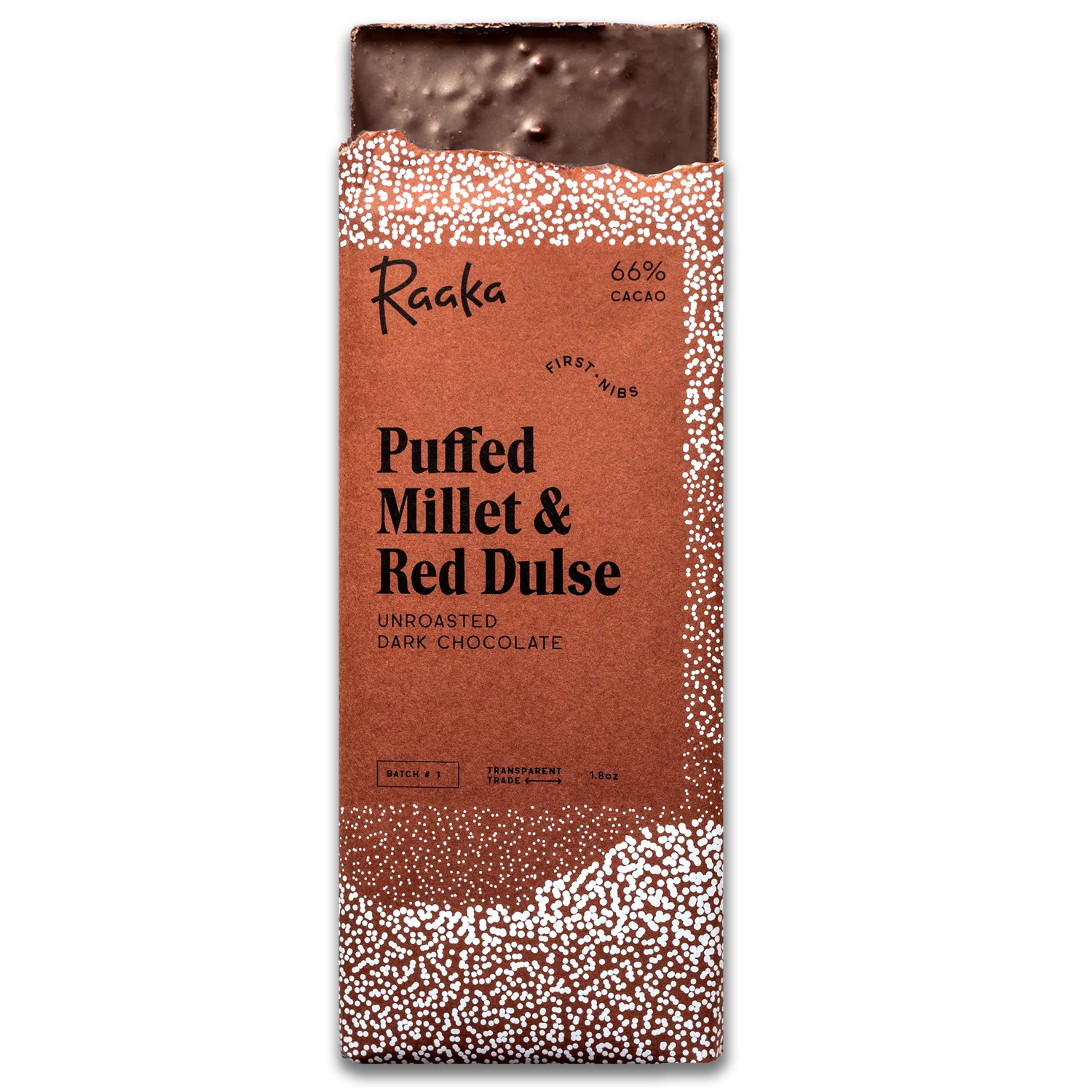 Puffed Millet &amp; Red Dulse Bar - Date Sweetened