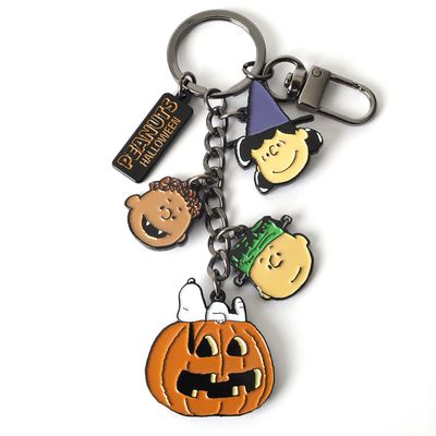 Peanuts Halloween Faces Keyclip
