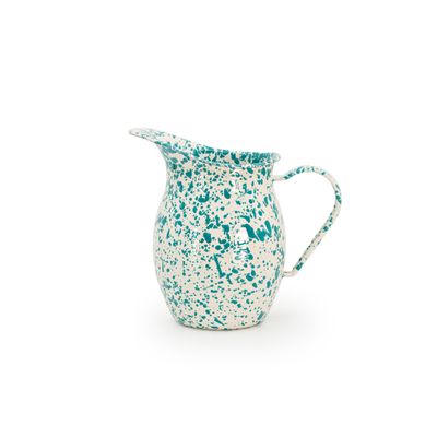 Dan Pelosi x CCH Small Pitcher  Turquoise &amp; Beige Splatter