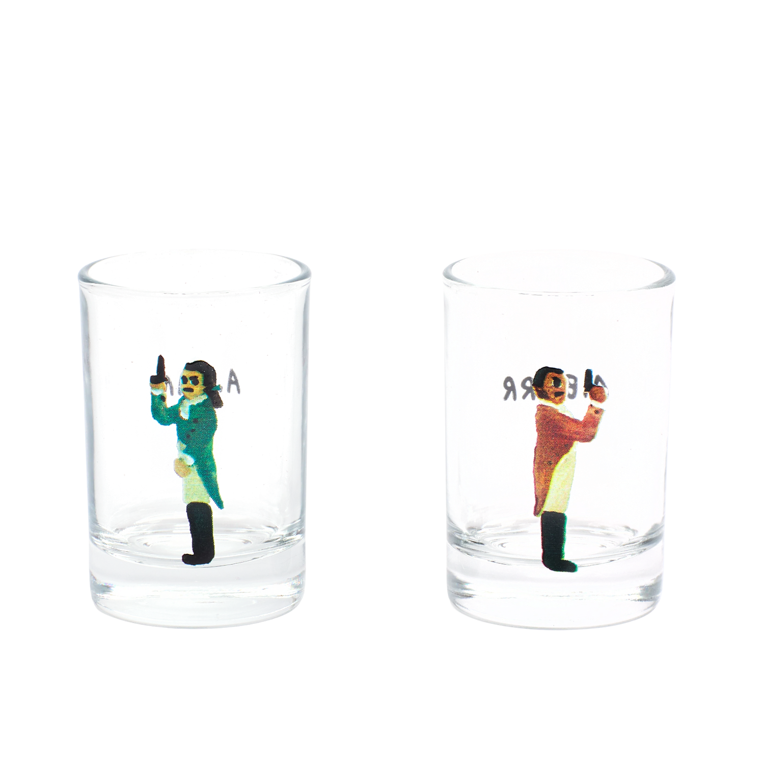 Hamilton Dueling Shot Glass Set Boxed 1.85oz