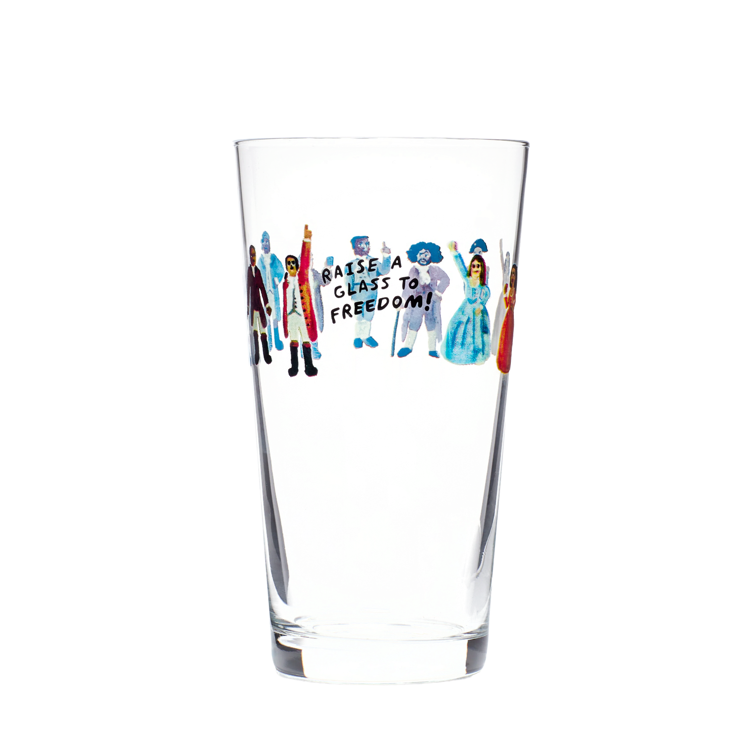 Hamilton Raise A Glass To Freedom Pint Glass 19.7oz