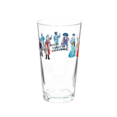 Hamilton Raise A Glass To Freedom Pint Glass 19.7oz