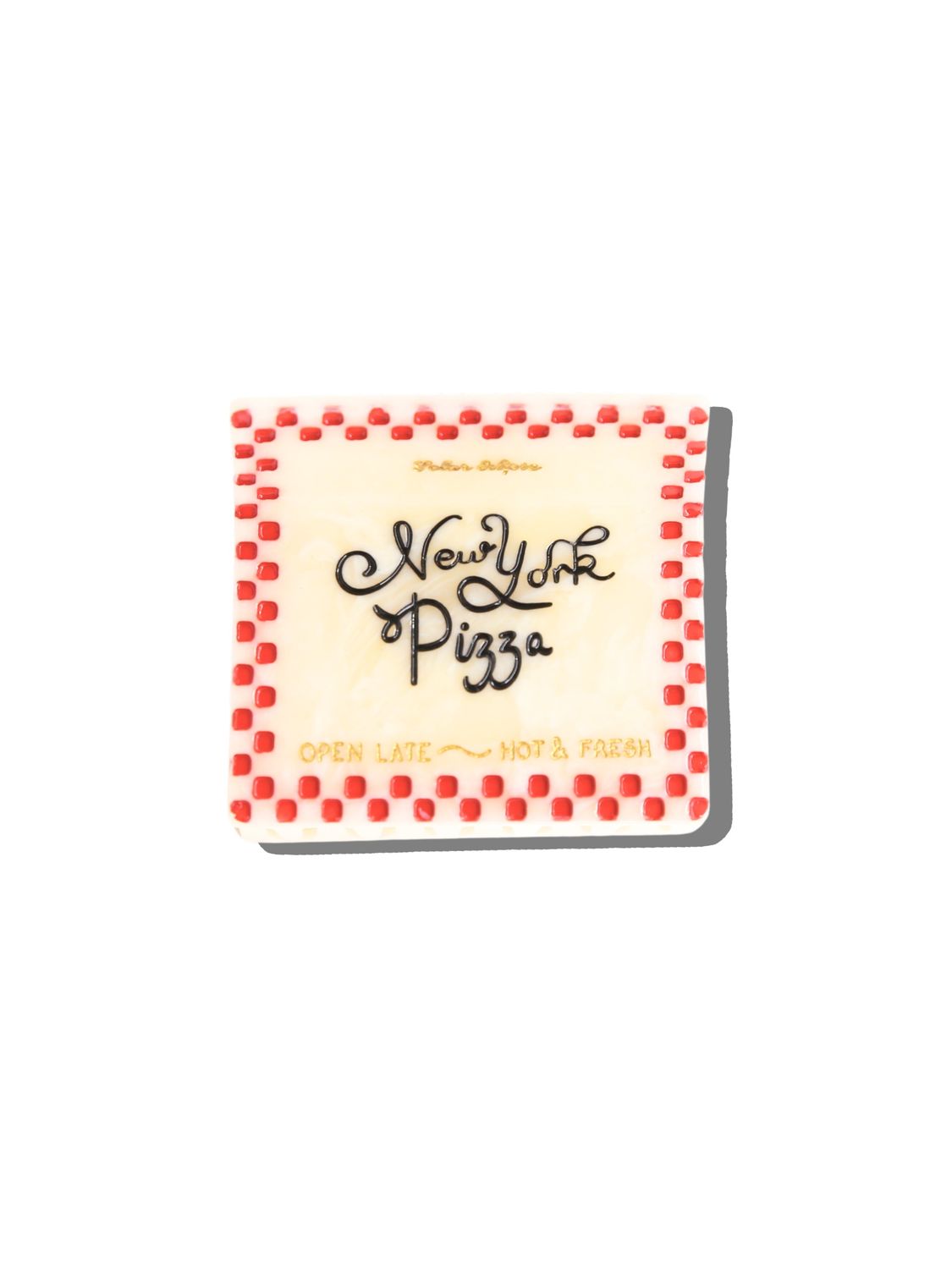 New York Pizza Box Claw Hair Clip