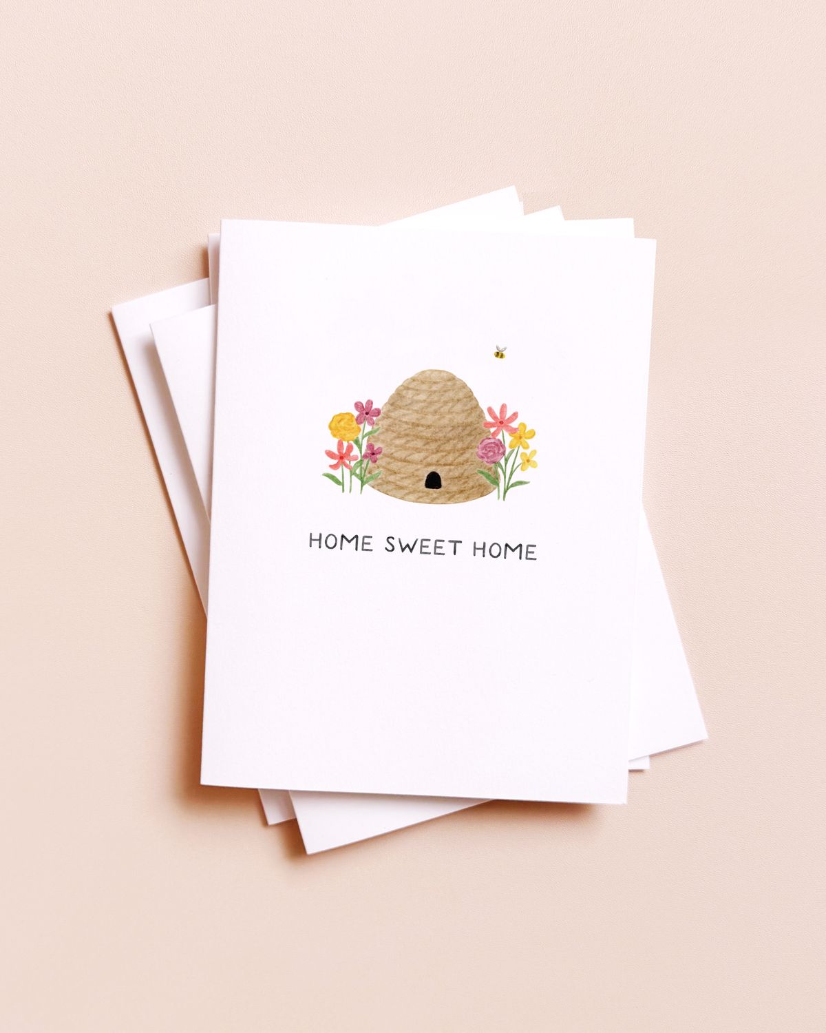 Home Sweet Home — Honeybee Hive Housewarming Card