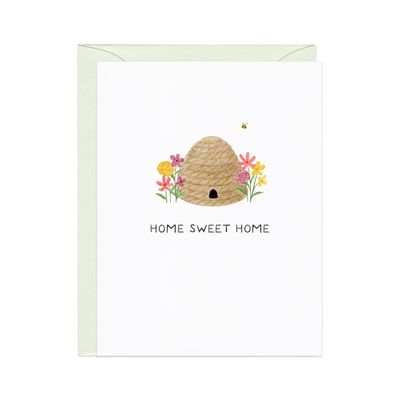 Home Sweet Home — Honeybee Hive Housewarming Card