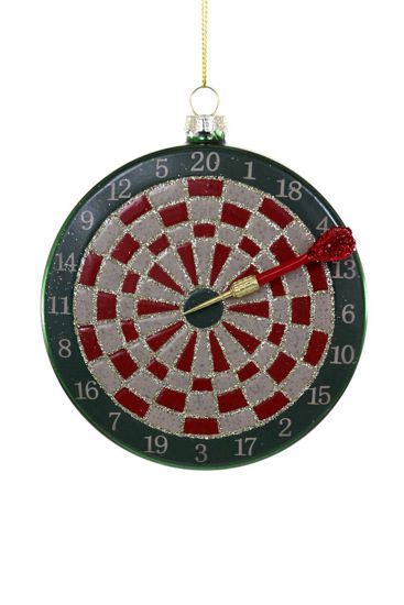 Dartboard Green Ornament