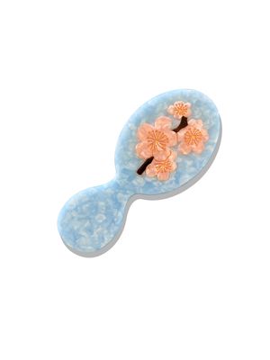 Cool Blue Sakura Blossom Handbag Hero Brush