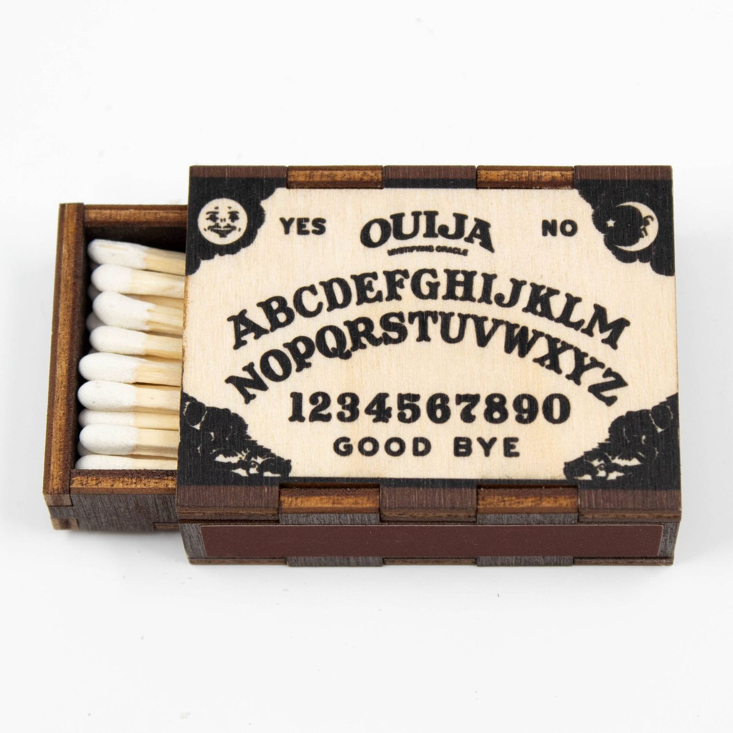 Ouija Board Wooden Matchbox