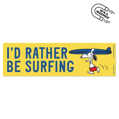 3P4 X Peanuts® - Snoopy Surfing Bumper Magnet