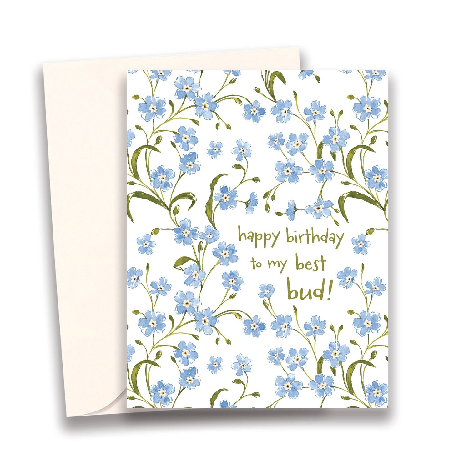 Happy Birthday Floral Greeting Card For Best Friends