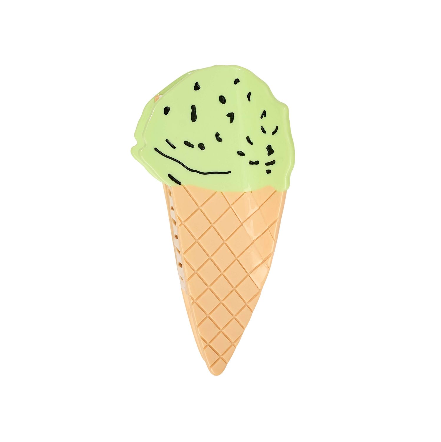 Large Mint Chocolate Chip Ice Cream Hair Claw Clip