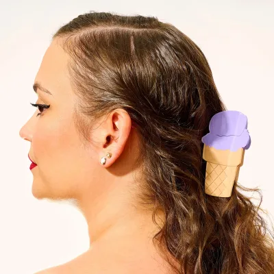 Large Ice Cream Hair Claw Clip