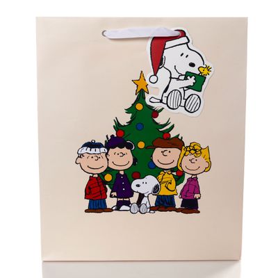Peanuts Gang Holiday Large Gift Bag