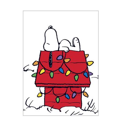 Peanuts® House Holiday Petite Keepsake Boxed Cards