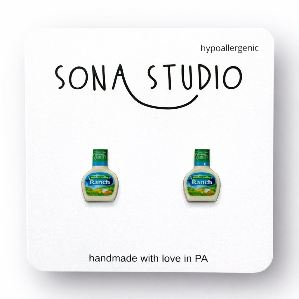 Ranch Dressing Earrings