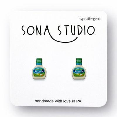 Ranch Dressing Earrings