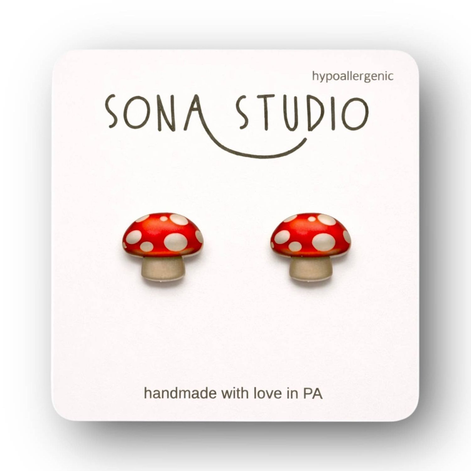 Mushroom Earrings