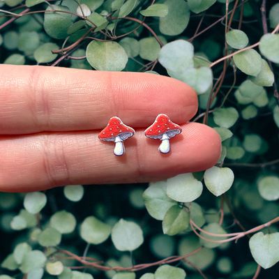 Mushroom Earrings