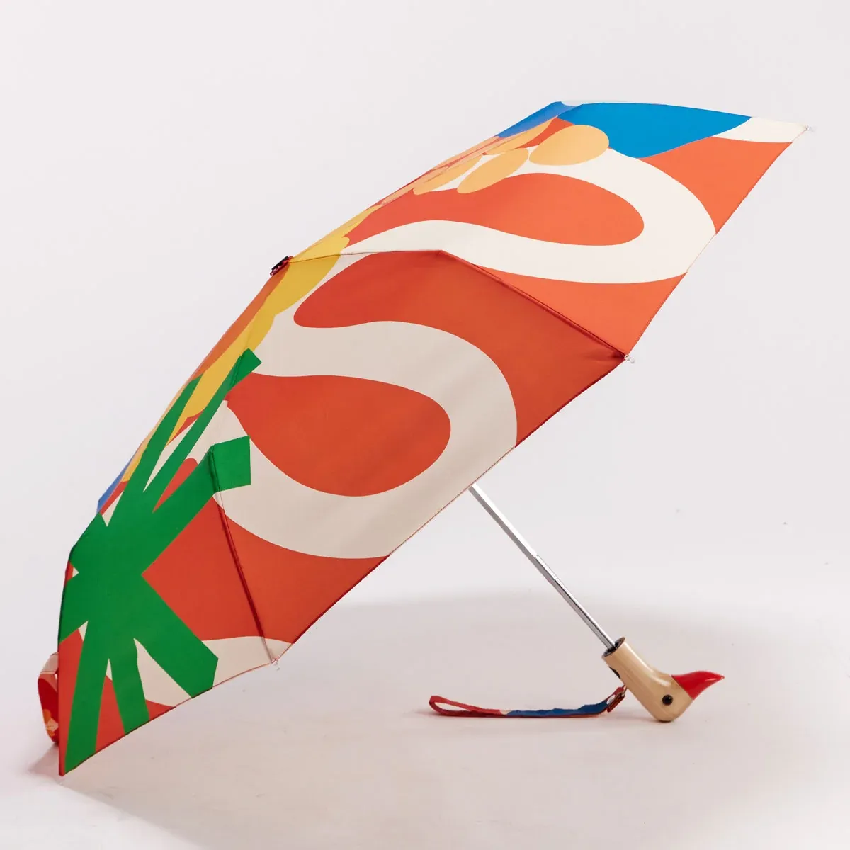 Fall Salsa Red Print Eco-Friendly Duckhead Umbrella