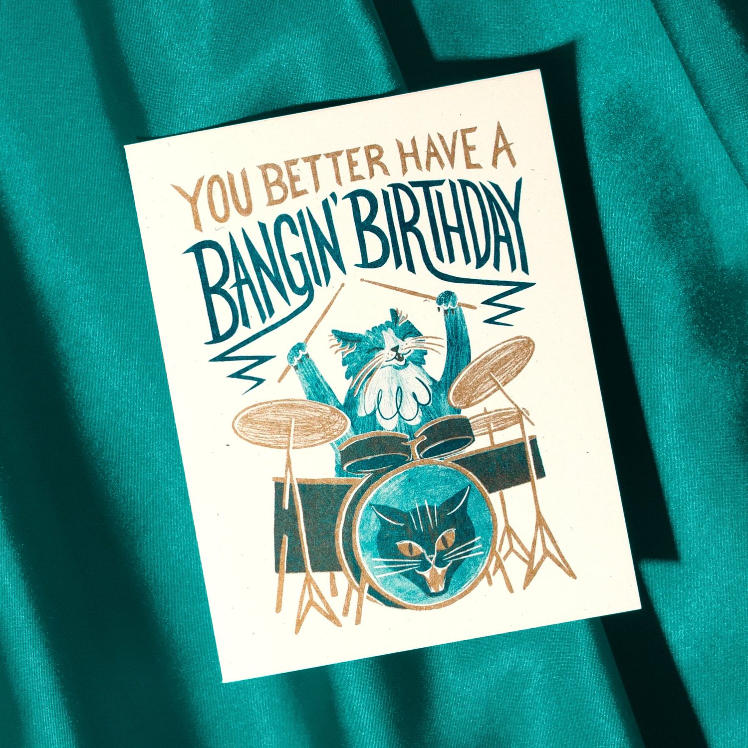 Bangin' Birthday - Risograph Card