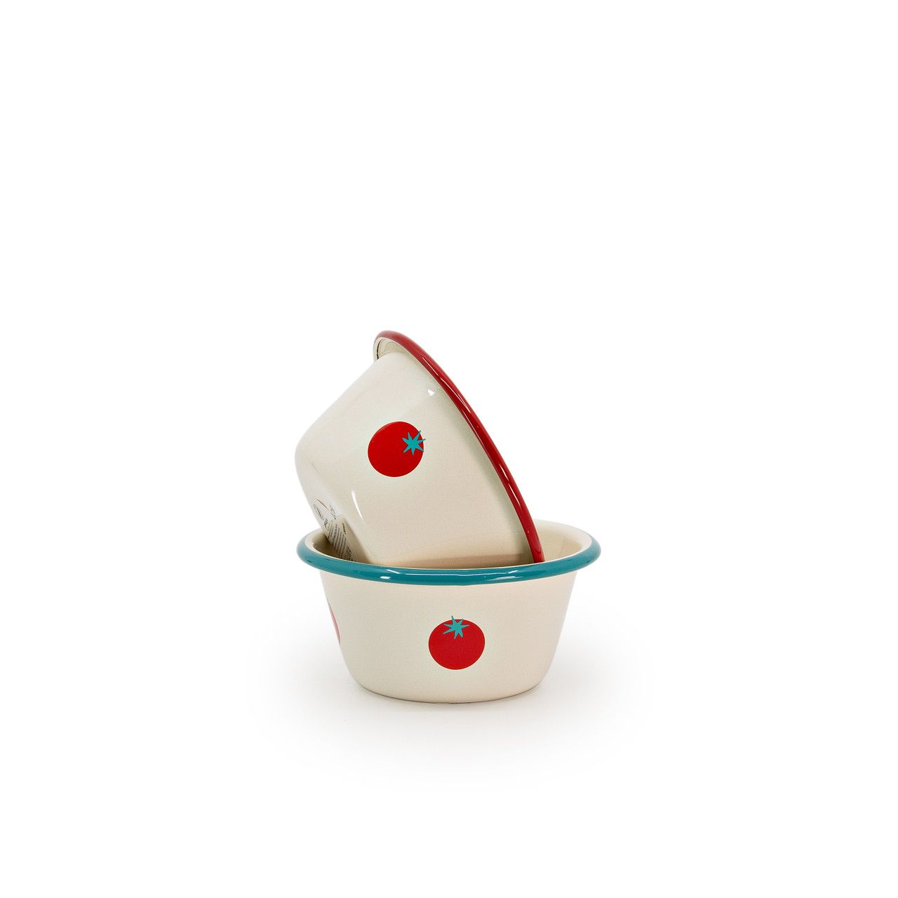 Dan Pelosi x CCH Tomato Soup Bowl Turquoise Rim