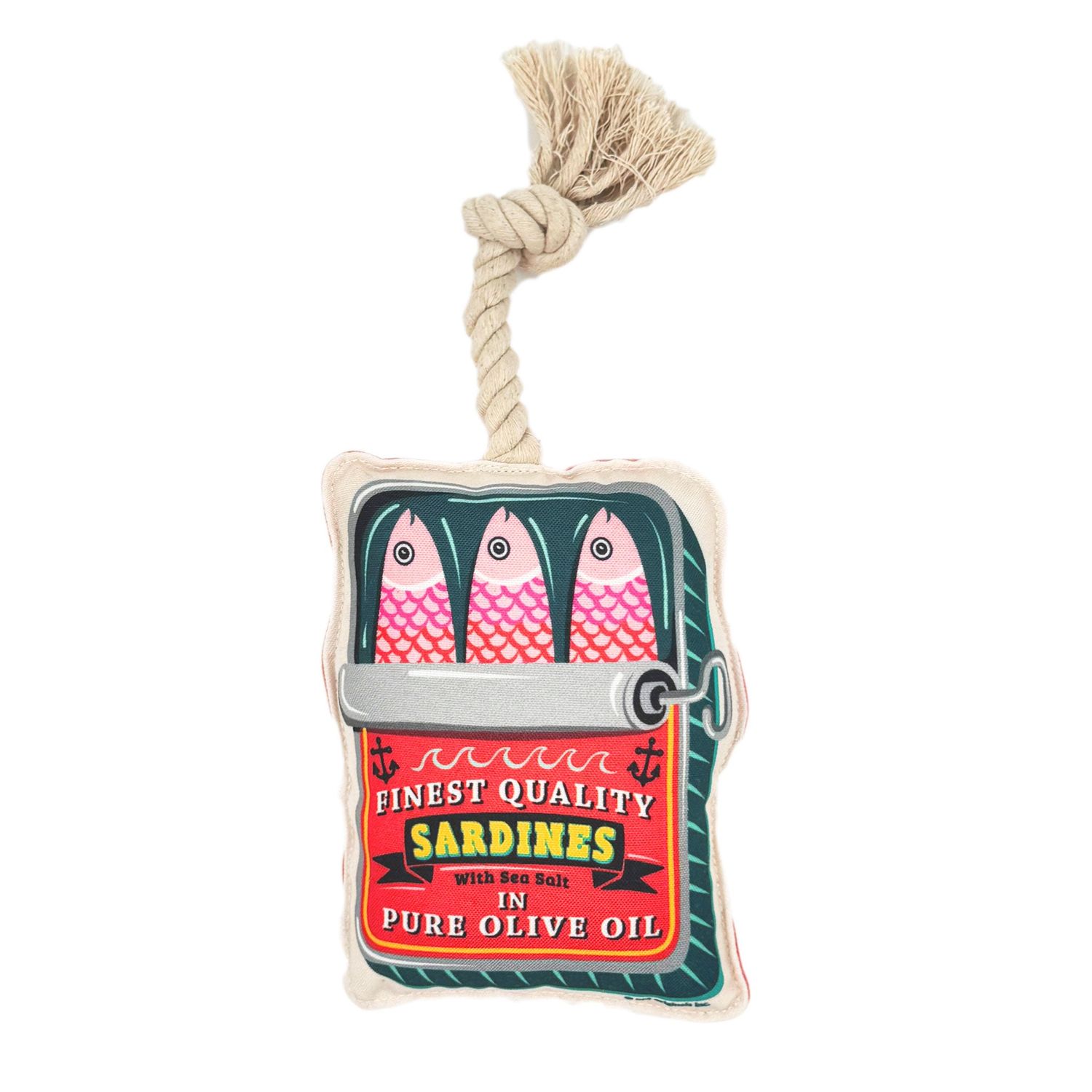 Dog Toy Rope Sardines