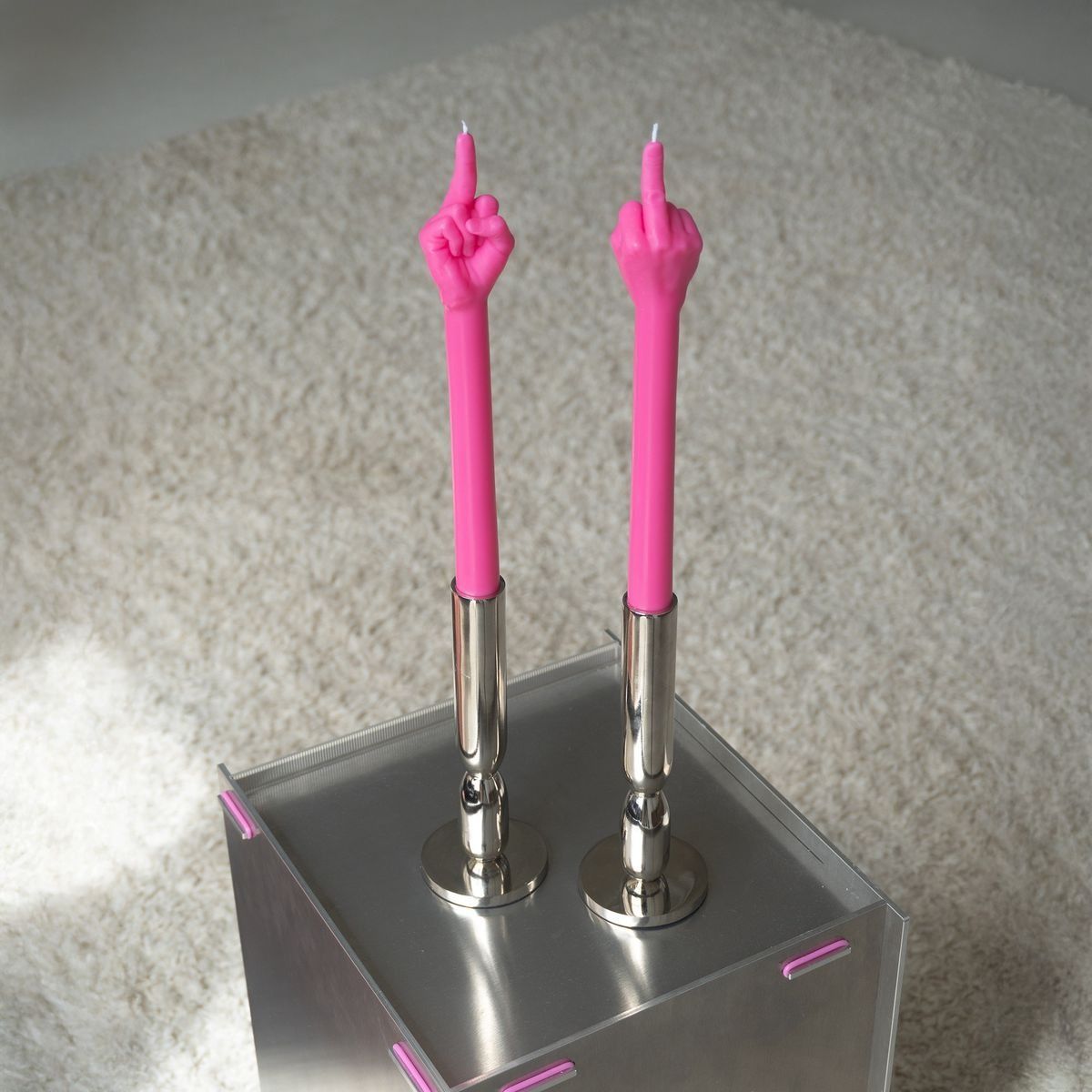 Gesture Taper Candle – F*CK YOU