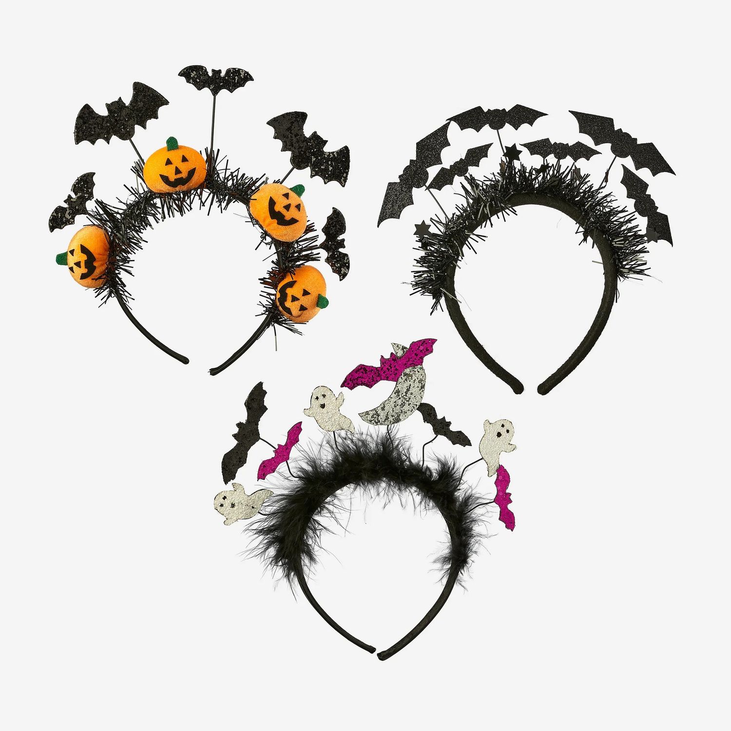 Flying Bat Headband - 3 Assorted