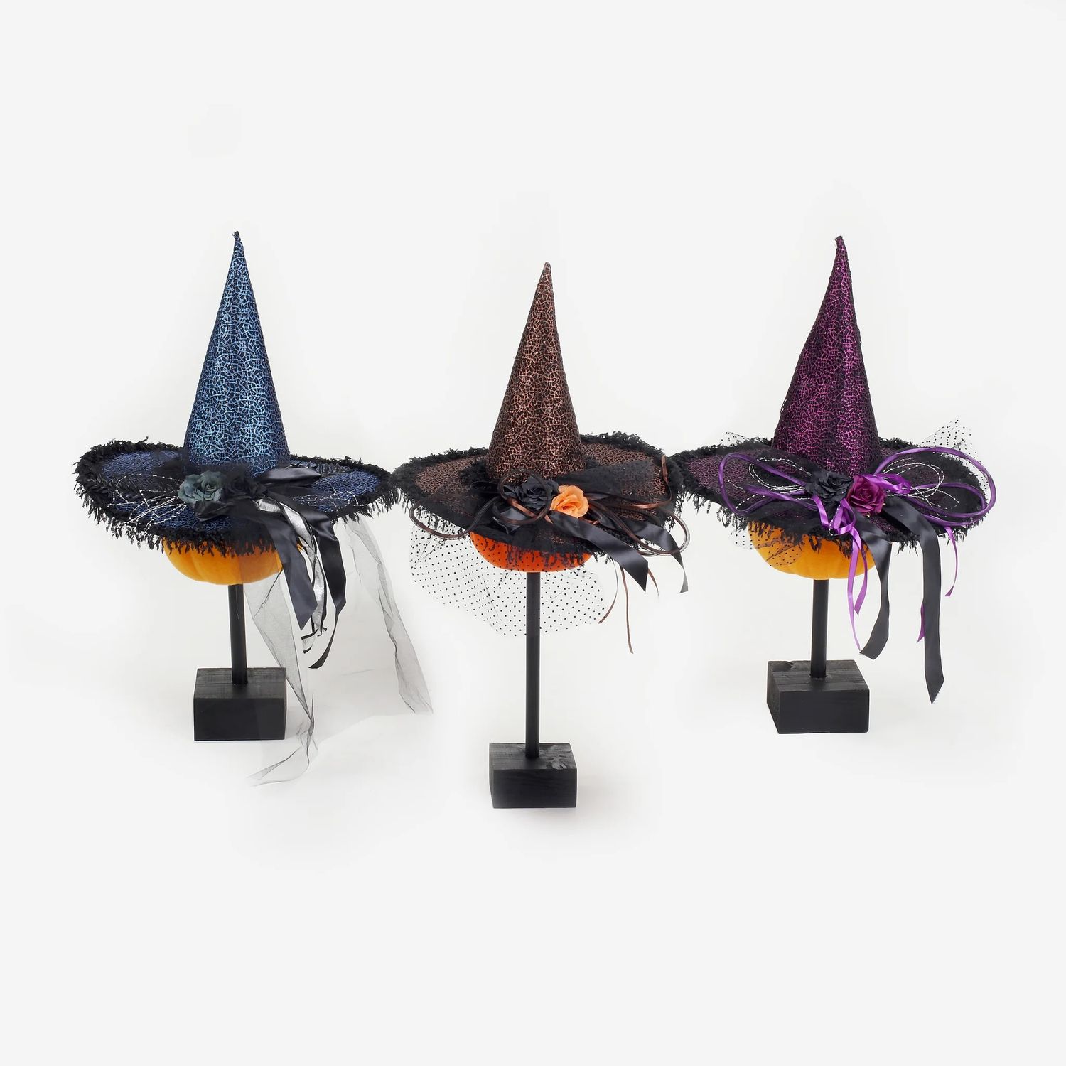 Rose Witch Hat - 3 Assorted