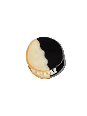 Black and White Cookie Claw Hair Clip