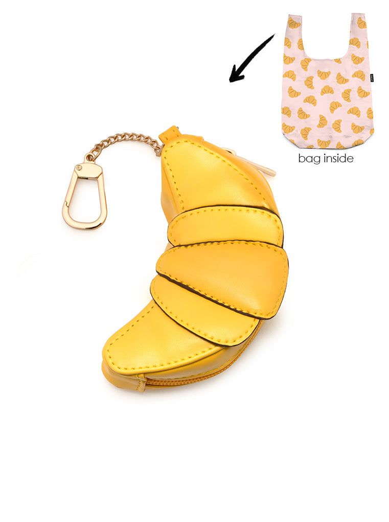 2-in-1 Bag Charm &amp; Reusable Shopper Bag Caviar