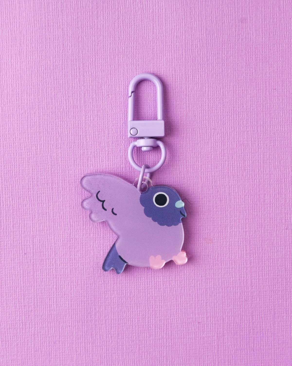 Brooklyn Nyc Pigeon Mini Plush Keychain | Basketball Fan Bird Lovers Plushie Bag Charm