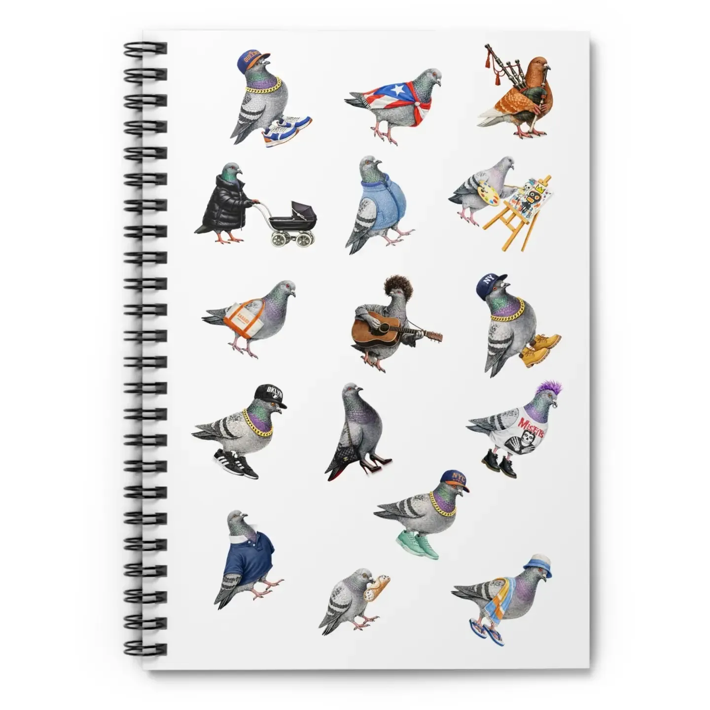 Pigeons of New York City Spiral Journal | Nyc Pigeon Bird Lovers Notebook