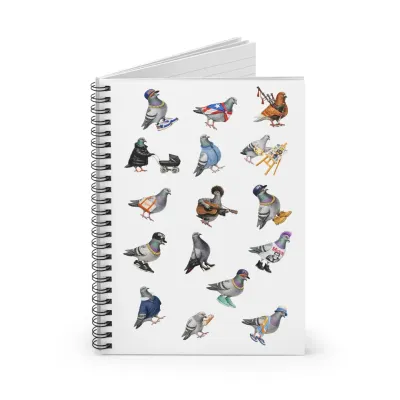 Pigeons of New York City Spiral Journal | Nyc Pigeon Bird Lovers Notebook