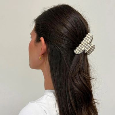 Sweetheart Clip in Cozy Cloud Gingham