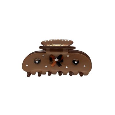 Sweetheart Clip in Cocoa Cashmere
