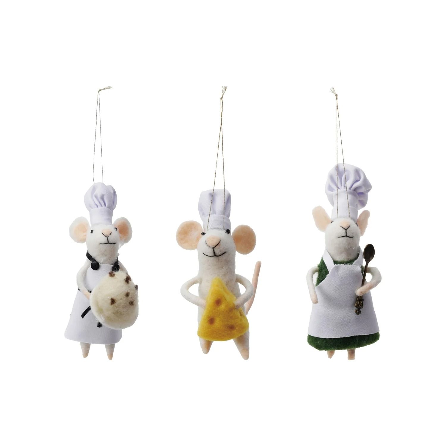 Felt Chef Mouse Ornament