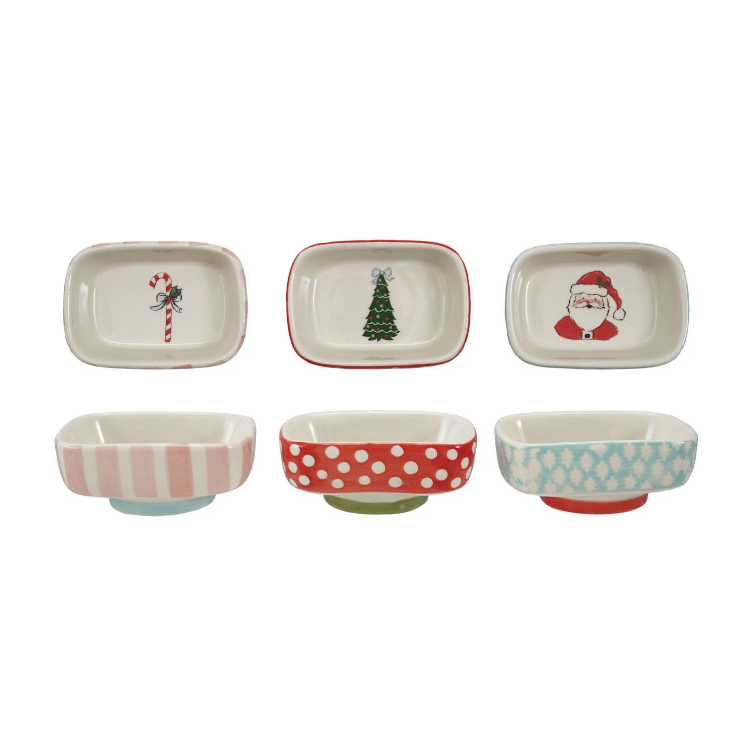 Stoneware Dish W Holiday Image Inside