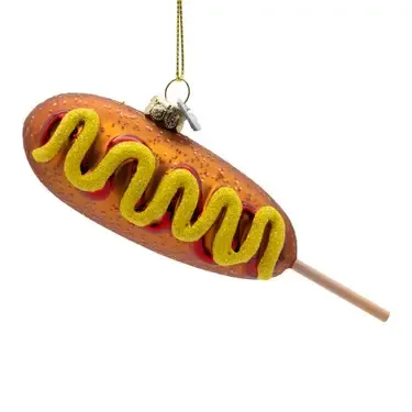 Noble Gems, Glass Corndog Ornament