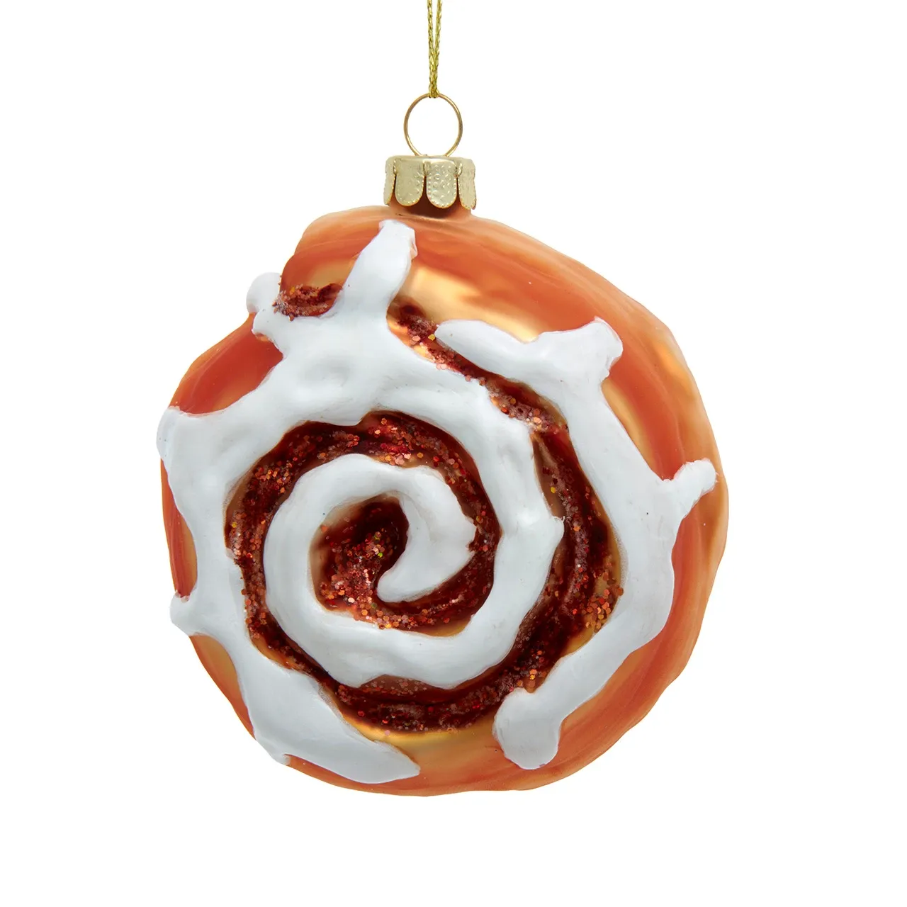 Noble Gems, Glass Cinnamon Bun Ornament